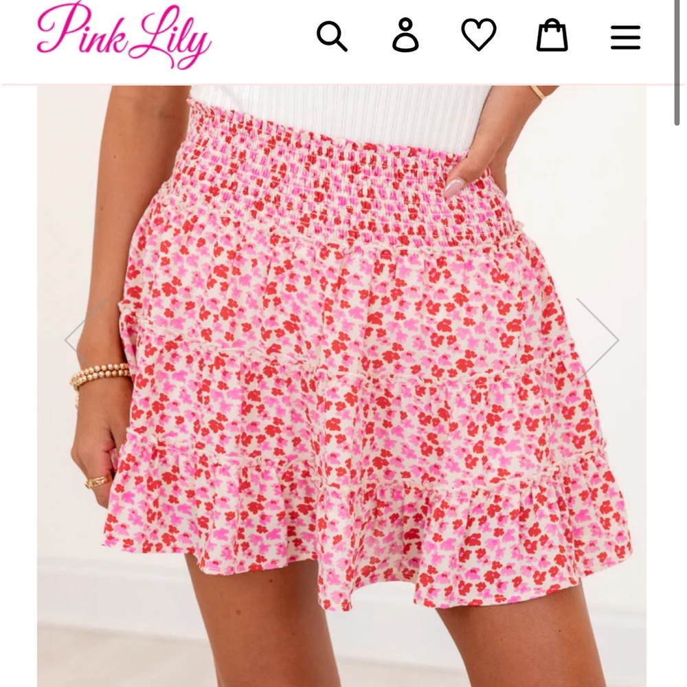Pink Lily Skort